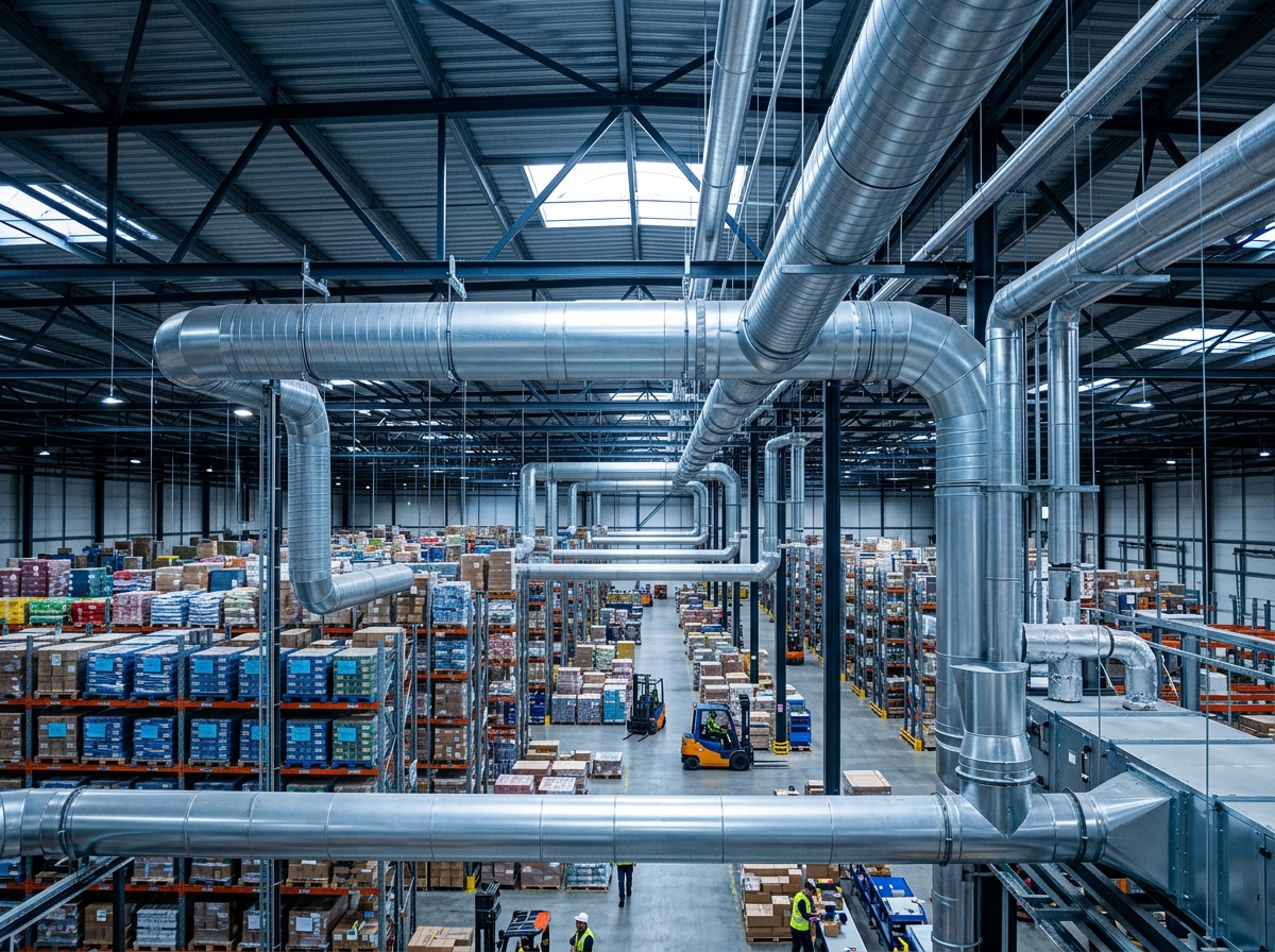 Sistema HVAC instalado en nave logística de gran capacidad